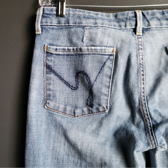 Citizens Of Humanity Low Waist Full Leg Faye 003 Stretch 30 Jeans Distressed - Picture 11 of 14